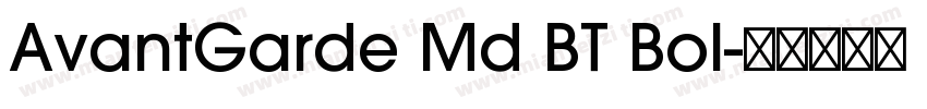 AvantGarde Md BT Bol字体转换